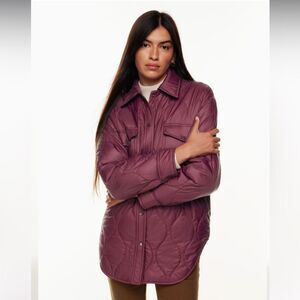 Aritzia Wilfred Free The Ganna Shirt Jacket Insulated Shacket